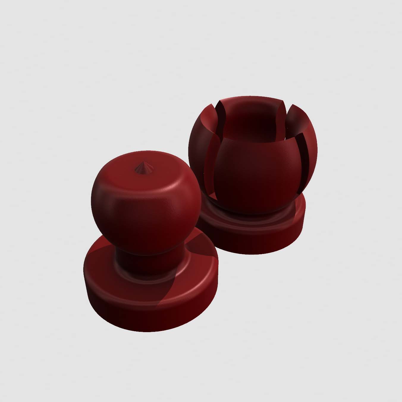 Plastic BallClip-in. Pkg. of 4