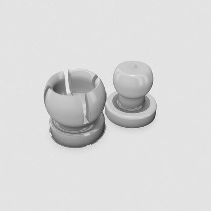Plastic BallClip-in. Pkg. of 4