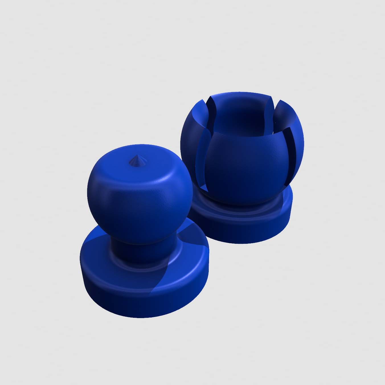 Plastic BallClip-in. Pkg. of 4